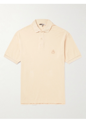 Marant - Anafiko Logo-Embroidered Cotton-Piqué Polo Shirt - Men - Neutrals - XS