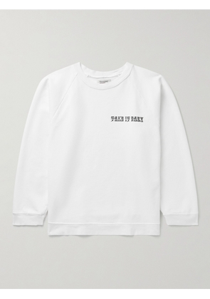 Pasadena Leisure Club - Take It Easy Printed Cotton-Jersey Sweatshirt - Men - White - S