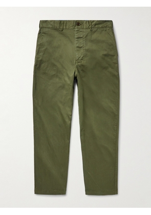 Alex Mill - Tapered Cotton-Blend Twill Chinos - Men - Green - UK/US 28