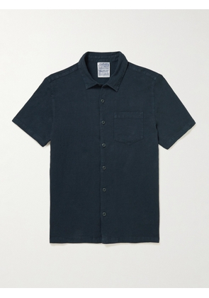 JUNGMAVEN - The Ridge Garment-Dyed Hemp and Organic Cotton-Blend Shirt - Men - Blue - S