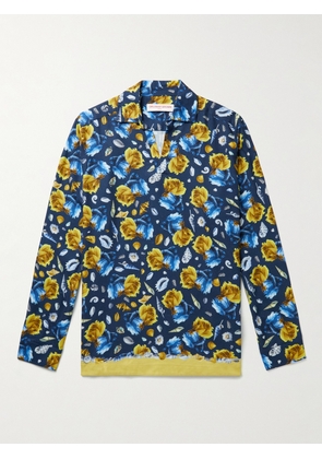 Orlebar Brown - Club Tropicana Ridley Printed Woven Shirt - Men - Blue - S