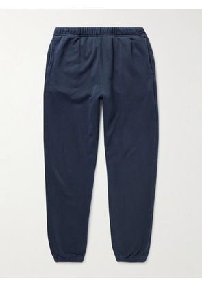 Les Tien - Tapered Garment-Dyed Cotton-Jersey Sweatpants - Men - Blue - XS