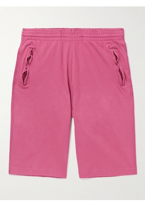 Acne Studios - Straight-Leg Cotton-Jersey Shorts - Men - Pink - XS
