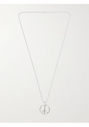 MAPLE - Peace Sterling Silver Pendant Necklace - Men - Silver