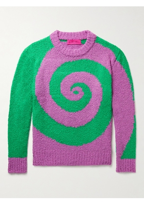 The Elder Statesman - Cashmere and Silk-Blend Bouclé Sweater - Men - Green - S