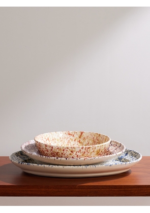 The Conran Shop - Set of Three Paint-Splattered Ceramic Plates - Men - Multi