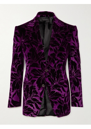 TOM FORD - Cooper Slim-Fit Velvet-Jacquard Tuxedo Jacket - Men - Pink - IT 48