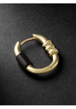 MARIA BLACK - Vertigo Gold and Ceramic Hoop Earring - Men - Gold