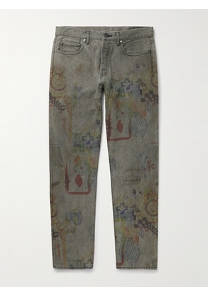John Elliott - The Daze Straight-Leg Printed Jeans - Men - Gray - UK/US 28