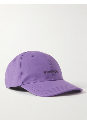 Givenchy - Logo-Embroidered Cotton Baseball Cap - Men - Purple