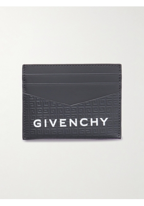 Givenchy - Logo-Embossed Leather Cardholder - Men - Gray