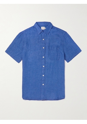 Faherty - Laguna Garment-Dyed Linen Shirt - Men - Blue - S