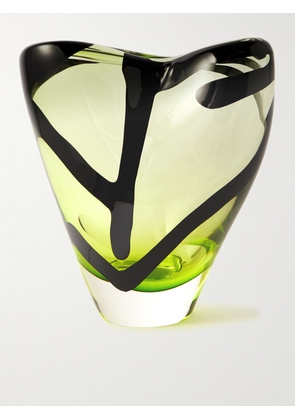 VENINI - Otto Painted Glass Vase - Men - Green