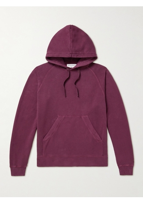 Officine Générale - Octave Pigment-Dyed Cotton and TENCEL Lyocell-Blend Jersey Hoodie - Men - Purple - XS