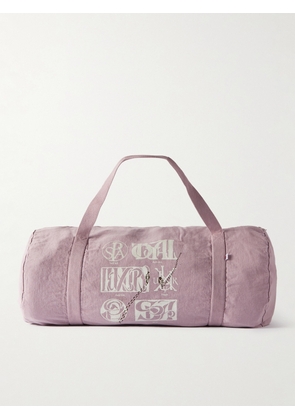 TOTAL LUXURY SPA - Printed Cotton-Canvas Duffle Bag - Men - Pink