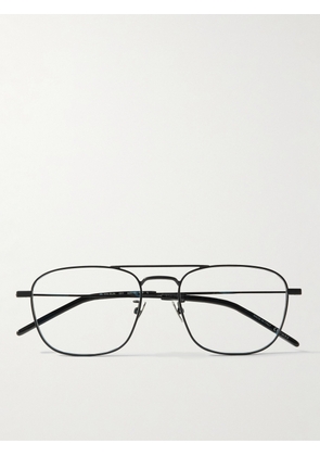 SAINT LAURENT - Aviator-Style Metal Optical Glasses - Men - Black