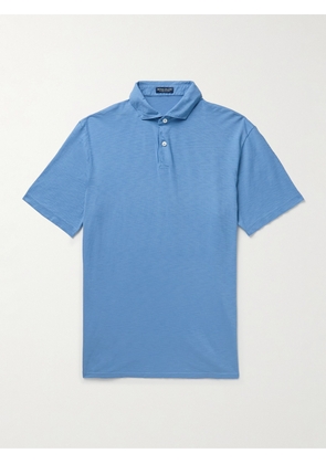 Peter Millar - Journeyman Slub Pima Cotton-Jersey Polo Shirt - Men - Blue - S
