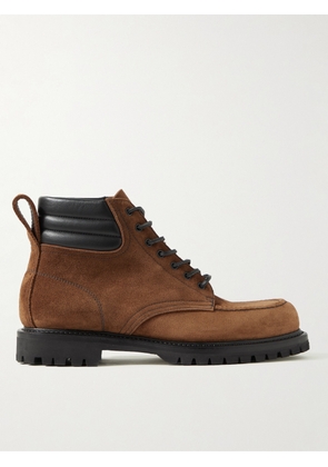 Yuketen - Throwing Fits Leather-Trimmed Suede Boots - Men - Brown - US 7