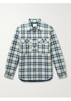 Marant - Pilou Padded Checked Cotton-Flannel Shirt Jacket - Men - Green - XS