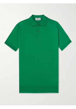 John Smedley - Payton Slim-Fit Merino Wool Polo Shirt - Men - Green - S