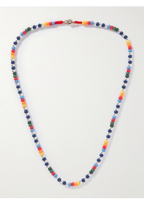 Roxanne Assoulin - Baby Bead Silver-Tone and Enamel Beaded Necklace - Men - Multi