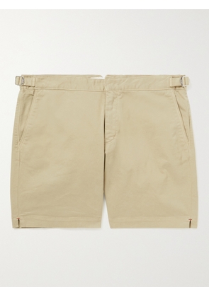 Orlebar Brown - Bulldog Slim-Fit Stretch-Cotton Twill Shorts - Men - Neutrals - UK/US 28