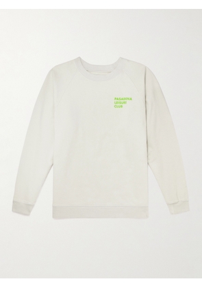 Pasadena Leisure Club - Logo-Print Cotton-Jersey Sweatshirt - Men - Gray - XS