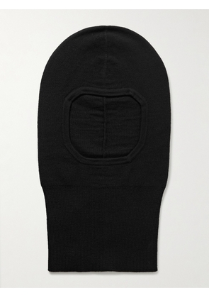 Balenciaga - Logo-Embroidered Knitted Balaclava - Men - Black - 1