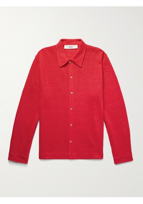 Séfr - Garcia Linen Shirt - Men - Red - S
