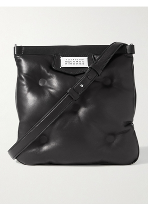 Maison Margiela - Glam Slam Logo-Appliqued Padded Leather Messenger Bag - Men - Black