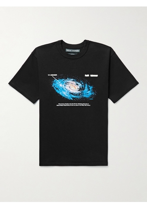 REESE COOPER® - Galaxy Printed Cotton-Jersey T-Shirt - Men - Black - S