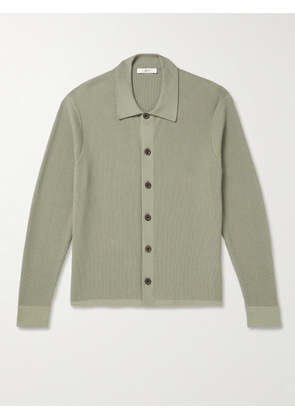 Mr P. - Ribbed Cotton Shirt - Men - Green - XS