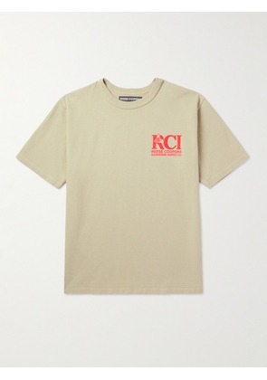 REESE COOPER® - Logo-Print Cotton-Jersey T-Shirt - Men - Neutrals - S