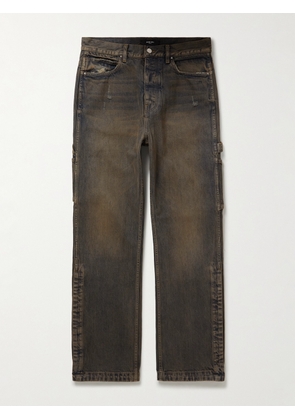 AMIRI - Carpenter Straight-Leg Distressed Jeans - Men - Blue - UK/US 28