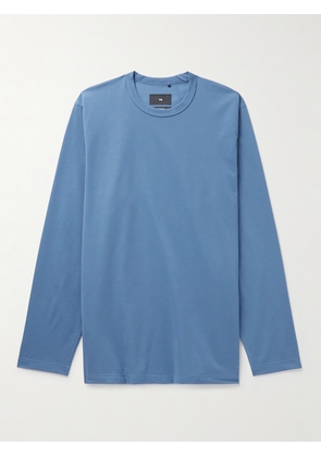 Y-3 - Premium Cotton-Blend Jersey T-Shirt - Men - Blue - XS