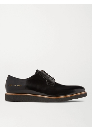 Common Projects - Polished-Leather Derby Shoes - Men - Black - EU 38