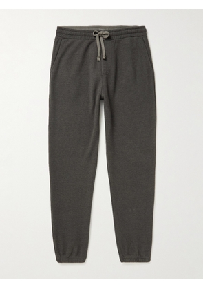 Hartford - Joggy Tapered Brushed Cotton-Blend Jersey Sweatpants - Men - Gray - S