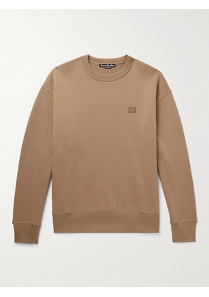 Acne Studios - Fonbar Logo-Appliquéd Cotton-Jersey Sweatshirt - Men - Brown - XS