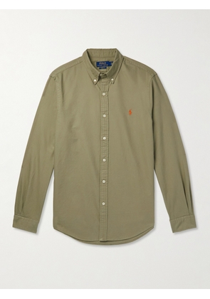 Polo Ralph Lauren - Button-Down Collar Logo-Embroidered Cotton Oxford Shirt - Men - Green - XS