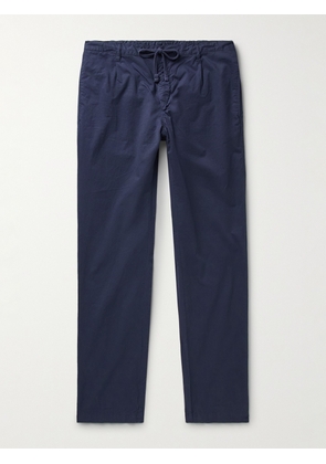 Hartford - Tanker Slim-Fit Straight-Leg Cotton Drawstring Trousers - Men - Blue - IT 46
