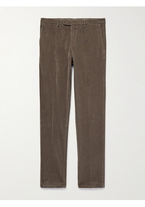 Boglioli - Slim-Fit Cotton-Moleskin Suit Trousers - Men - Brown - IT 46