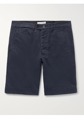 Officine Générale - Fisherman Cotton-Twill Shorts - Men - Blue - UK/US 28