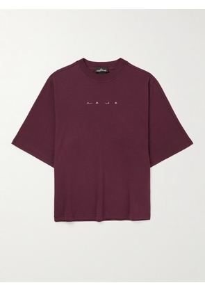 STONE ISLAND SHADOW PROJECT - Printed Cotton-Jersey T-Shirt - Men - Burgundy - S