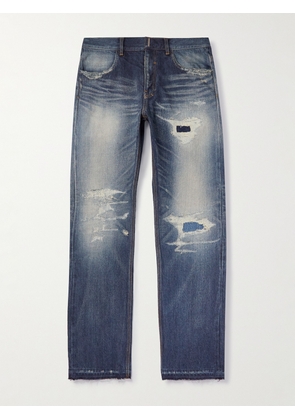 Givenchy - Straight-Leg Distressed Jeans - Men - Blue - UK/US 28