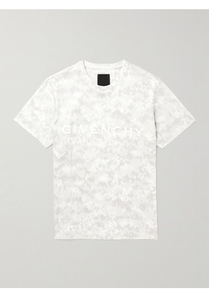 Givenchy - Camouflage Logo-Print Cotton-Jersey T-Shirt - Men - Gray - XS