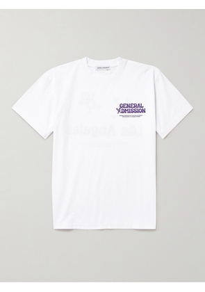 GENERAL ADMISSION - People Logo-Print Cotton-Jersey T-Shirt - Men - White - S