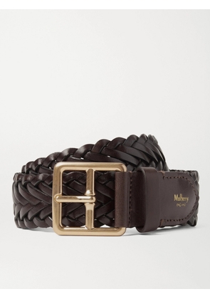 Mulberry - 4cm Brown Woven Leather Belt - Men - Brown - S