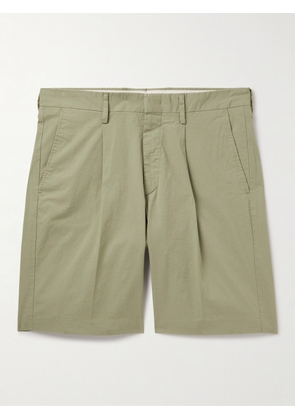 NN07 - Bill 1449 Straight-Leg Stretch Organic Cotton Ripstop Shorts - Men - Green - UK/US 28
