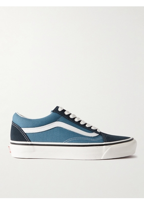 Vans - Old Skool 36 DX Leather-Trimmed Canvas and Suede Sneakers - Men - Blue - UK 5