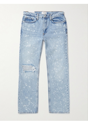 FRAME - The Boxy Straight-Leg Distressed Paint-Splattered Jeans - Men - Blue - UK/US 29